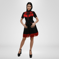 The Y'allternative Collection Baphomet Embroidered Western Tassel Dress - Pre-Order
