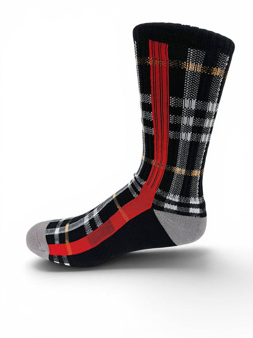 "Eat The Rich" Embroidered Crew Socks