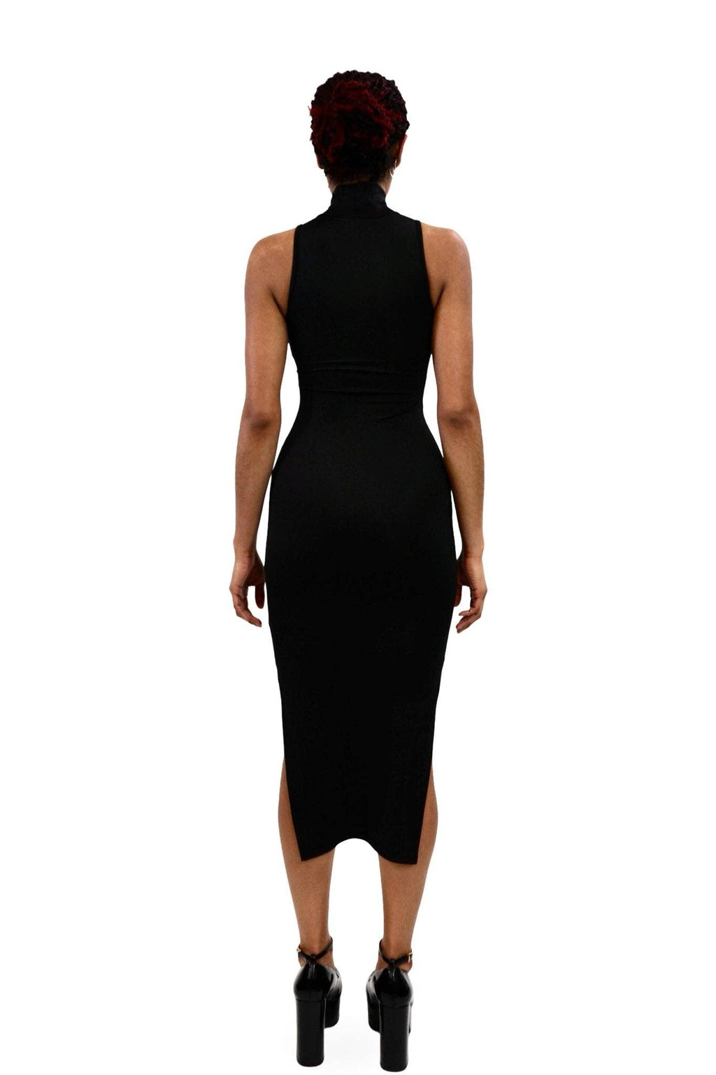 Coffin Mesh Midi Dress