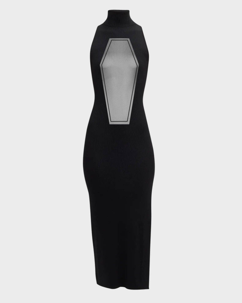 Coffin Mesh Midi Dress