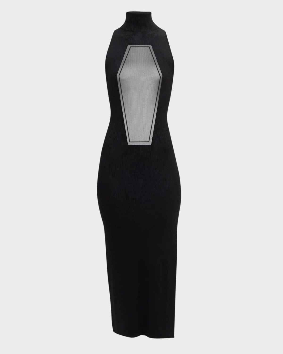 Coffin Mesh Midi Dress