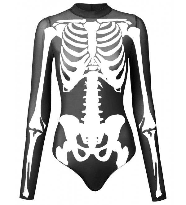 Skeleton Mesh Body Suit - Last Chance