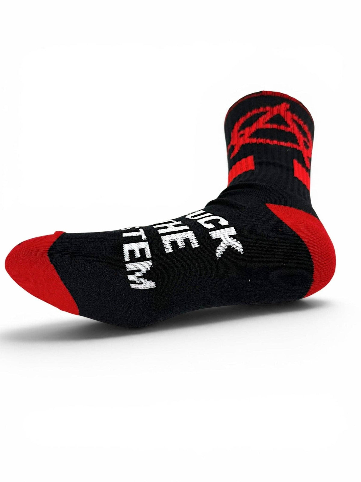 “Fuck The System" Anarchy Crew Socks - Retro Punk Streetwear