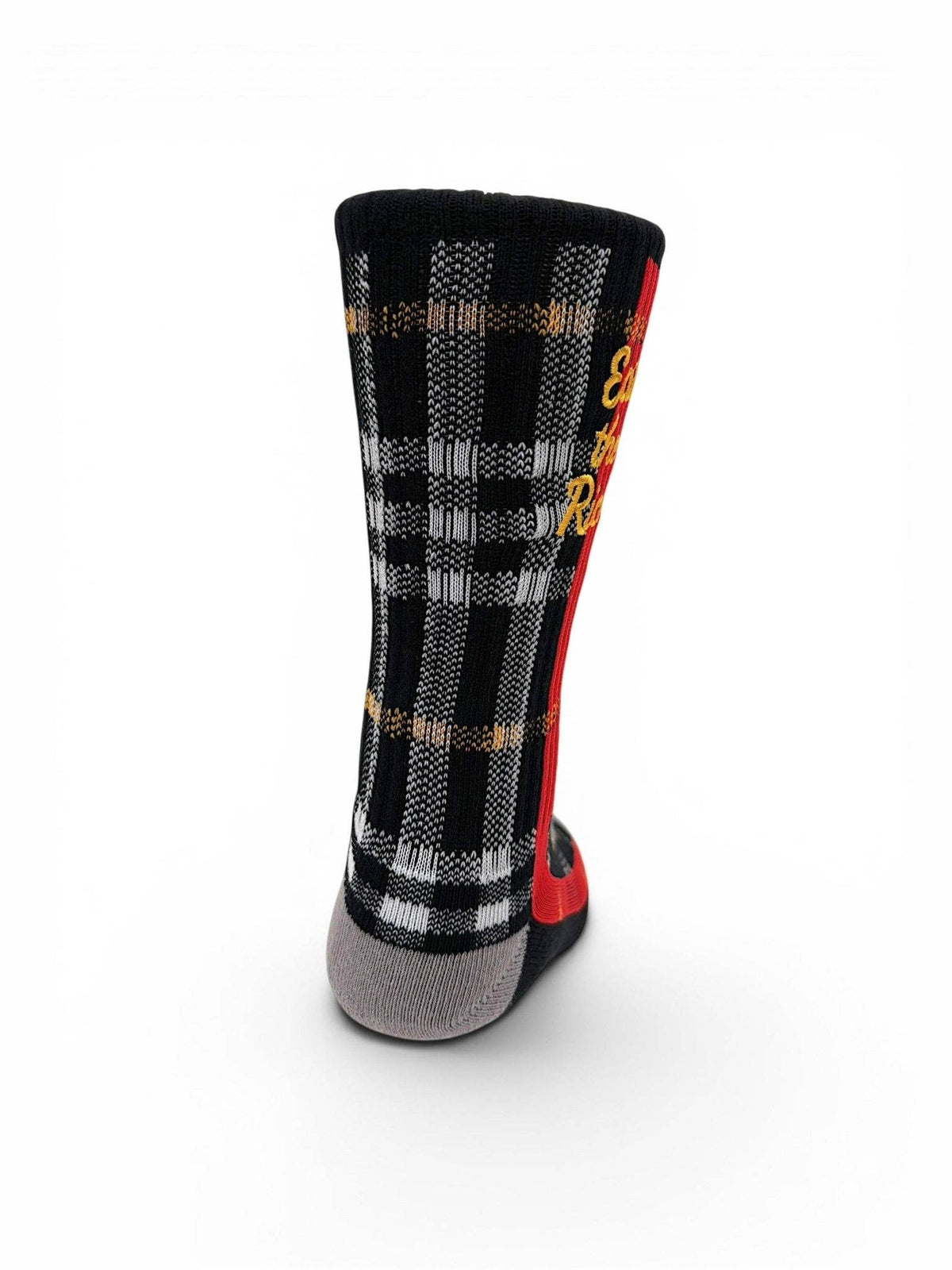 "Eat The Rich" Embroidered Crew Socks